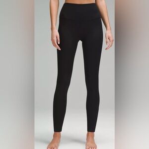 lululemon Align High-Rise Ribbed Pant 28" in Black size 2